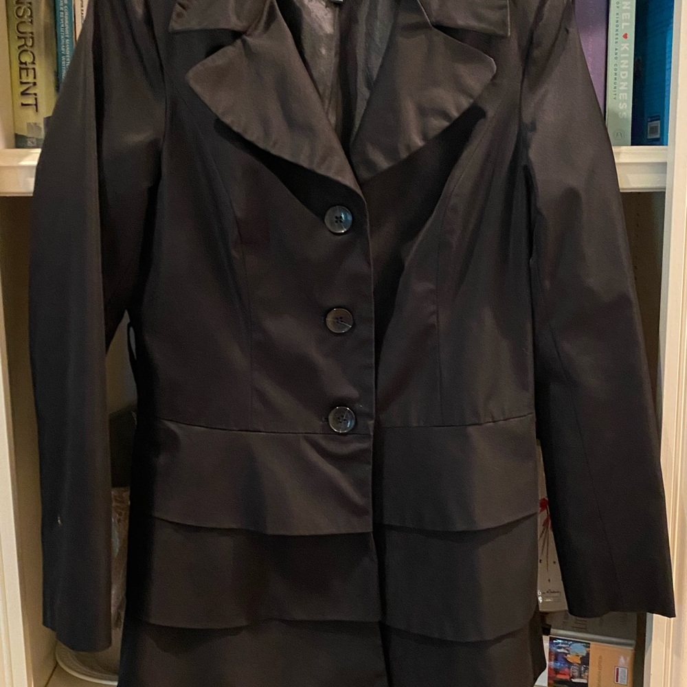 Cynthia Rowley Black Blazer Structured Suit Jacket